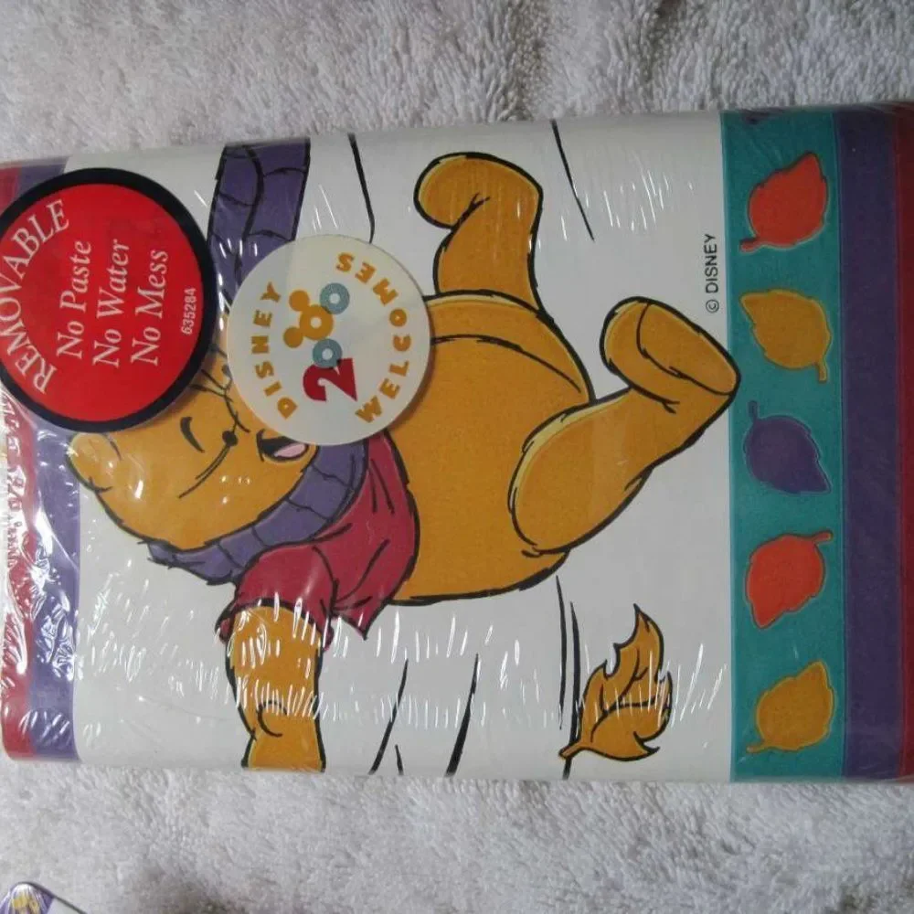 10 Yards Disney's Winnie The Pooh Themed Self Adhesive Wallpaper Border Wind